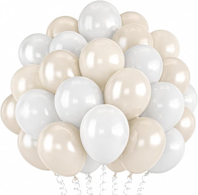 Pearl White Balloons by Froova