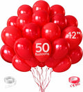 ZENO Red Balloons 50pcs 12 Inch Helium Grade Latex Balloons by Unknown