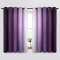 Yakamok Ombre Curtains Purple and Greyish White by Yakamok