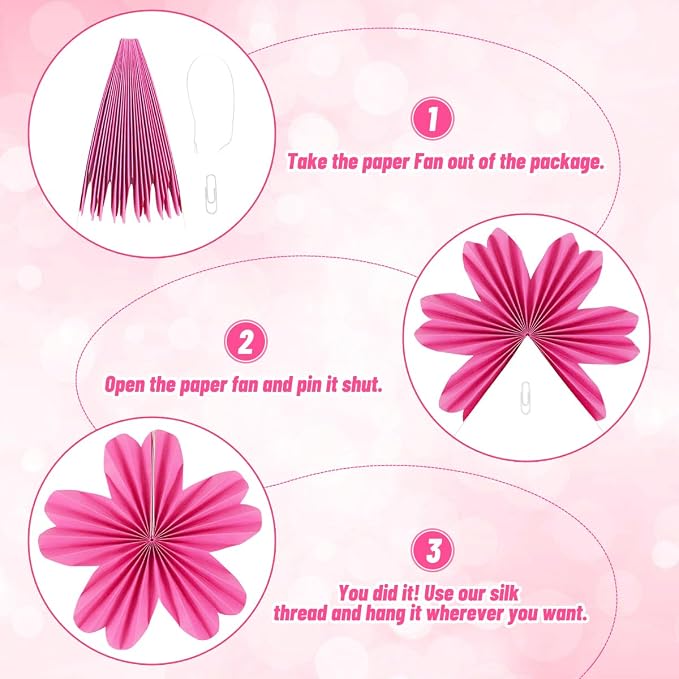 Paper Fans Party Decorations Paper Flowers Decorations - Image 7