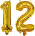 Number 12 Balloon Foil Mylar Balloons by YPSelected