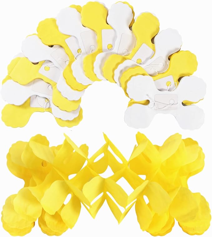 White-Yellow Party-Decorations Streamers Garland - 157Ft Four-Leaf Clover - Image 3