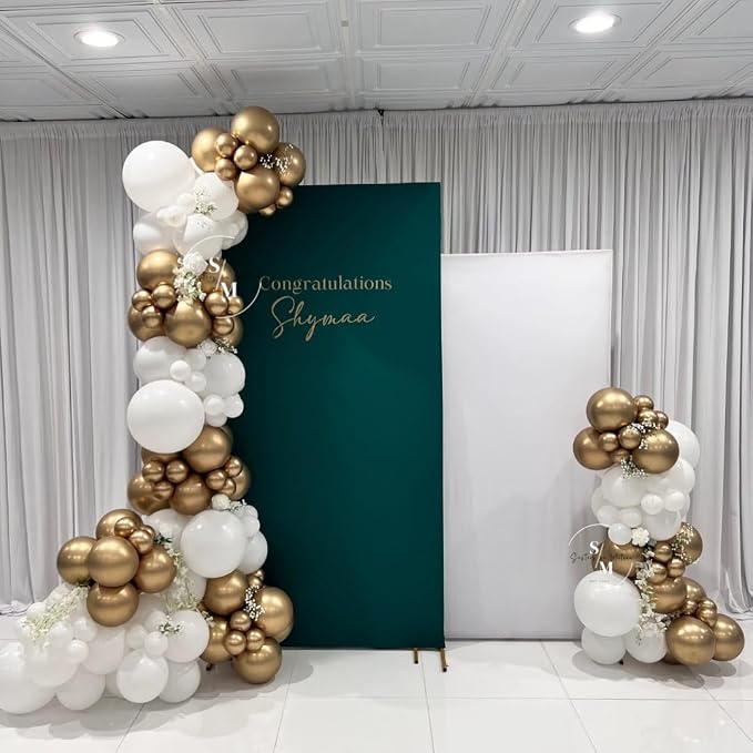 White and Gold Balloons Arch Kit, Baby Shower, Birthday Party Decorations - Image 8