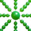 PartyWoo Green Linking Balloons 100pcs 6 Inch Green Link Balloons | by PartyWoo