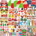 358PCS Christmas Party Favors Supplies Decoration, Goodie Bag Pinata Stocking Stuffers Bulk, Treasure Box Toy for Classroom Rewards, Advent Calendar Stuff Filler, Carnival Prizes, Xmas Birthday Gifts by Unknown