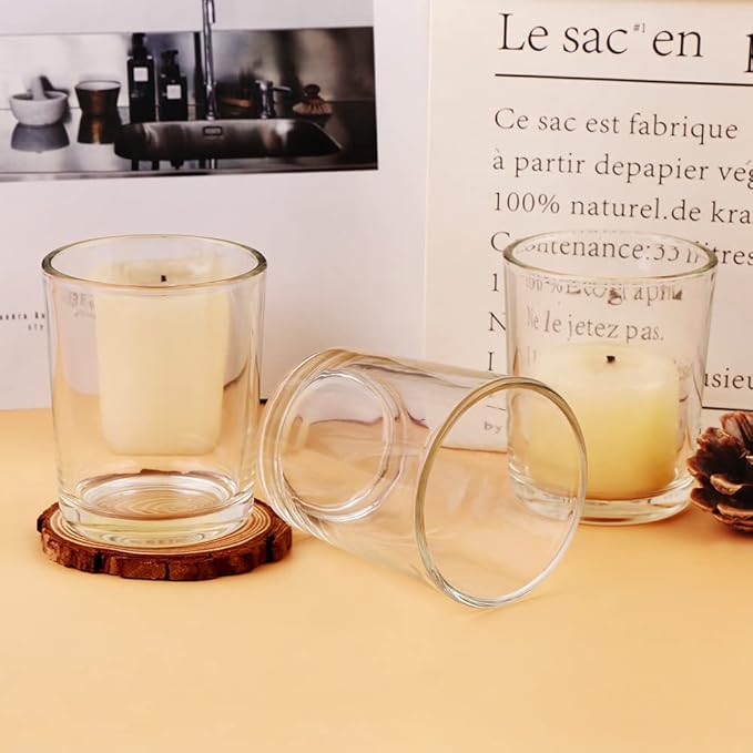 Clear Mercury Glass Tea Light Holders Set of 36 - Elegant Votive Candle Holders for Weddings, Showers and Home Decor - Perfect for Table Centerpieces and Parties (Glass, Clear)