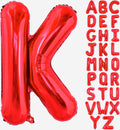 Red Letter K Balloons, K Balloon 40 Inch K Balloons Letter by BBPOOL