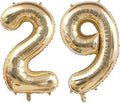 Light Gold Number 29 Balloon 40in White Gold 29 Foil Mylar Digital Balloon | by ANGEL+Q+HOUSE