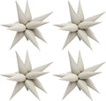 50pcs Matte White Sand 20' Water Drop Foil Cone Mylar Balloons Matte White Sand by Enimapod