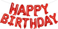 PIGETALE Red Happy Birthday Balloons Banner, 16 Inch Mylar Foil Letters Balloons by welcomePIGETALE
