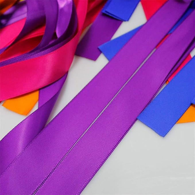 Handmade Party Garland Hanging Decorations Preassembled Colorful Ribbon Tassel - Image 6