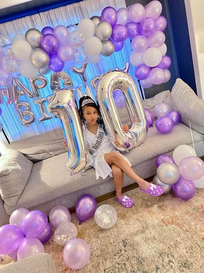 10 Balloon Numbers 40Inch for 10th Year Old Birthday Decorations, Inflation - Image 2