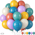 Boho Rainbow Balloons, Rainbow Colorful Balloon, Retro Ivory White Yellow by Paready