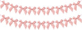 2pcs Bow Garland Banner, Ribbon Bow Party Decorations by Haptda