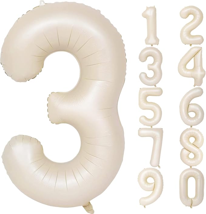 Number Balloons for Birthday Decorations by United-UnicornsParty