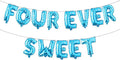 Four Ever Sweet Birthday Decorations, 4 Four Years Old Fourth 4th Girl Boy by RUIANSI