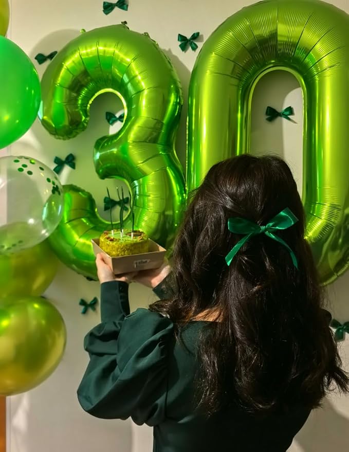 Light Green Number 0 Balloon 40 inch, Birthday Party Balloons Decorations | - Image 4