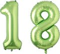 Light Green Number 18 Balloon 40 Inch, Shiny Double Digit Party Supplies | by Unknown