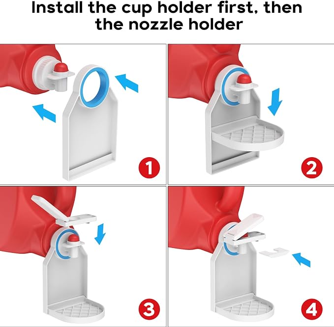 KMOUANTS Laundry Detergent Dispenser Cup Holder, Nozzle Upgraded Labor-Saving - Image 5