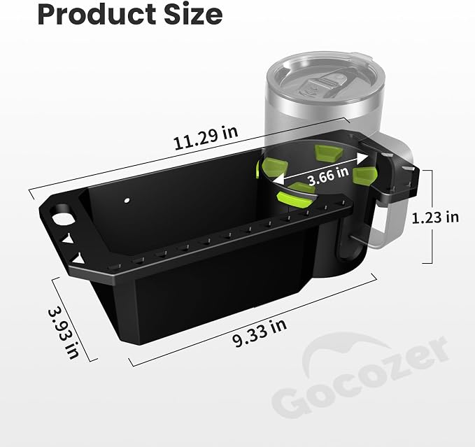 Gocozer Boat Cup Holder with Rubber Tab, Universal Boat Storage Organizer - Image 7