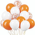 KBZVNAF Orange and White Latex Balloons 60 Pack 12 inch | Orange White Confetti by KBZVNAF