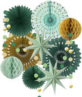 ADLKGG Sage Green Gold Party Decorations by ADLKGG