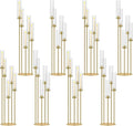 42.5in Gold Candelabra Centerpieces by MEISHAONV