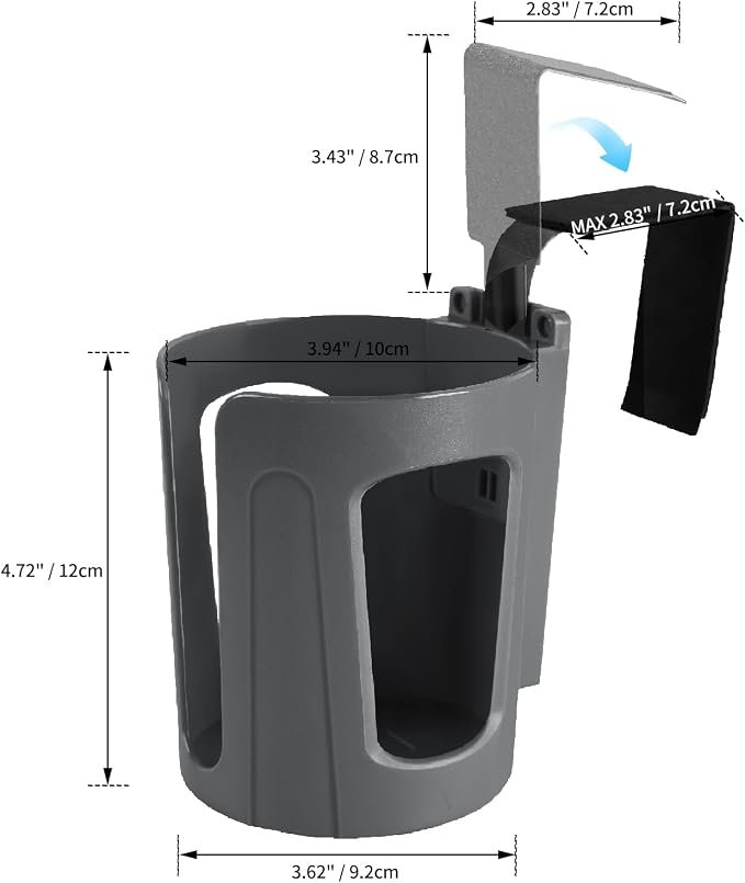 Large Car Door Cup Holder, Side Window Seat Armrest Drink Holder | Shockproof - Image 6