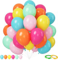 Rainbow Balloons, 12 Inch 50pcs Multicolor Rainbow Balloon Teal Blue Green by FEYG