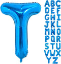 TONIFUL 40 Inch Large Blue Letter T Foil Balloons Alphabet Balloons | Giant by TONIFUL