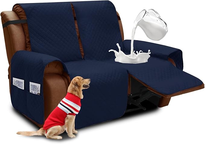 XINEAGE Water Resistant Recliner Cover, 2 Seat Loveseat Covers by XINEAGE