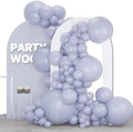 PartyWoo Dusty Blue Balloons 127pcs Slate Blue Boho Neutral Color | 36 18 12 10 by PartyWoo