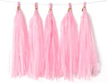 Pink Tissue Paper Tassel DIY Hanging Paper Decorations Party Garland by Binpeng