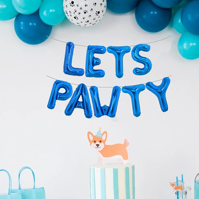 TONIFUL Navy Blue Letter Balloons 2 Set 16 Inch A-Z Custom Alphabet Banner | 52 - Image 5