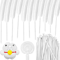 100Pcs White 260 Balloons, Skinny Long Balloon by HYKJNBW