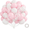 60pcs Pink Bow Balloons 12inch by Awenztech