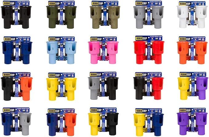 Patented Clamp On Boat Cup Holder |Multifunction Dual Drink Caddy - Image 7