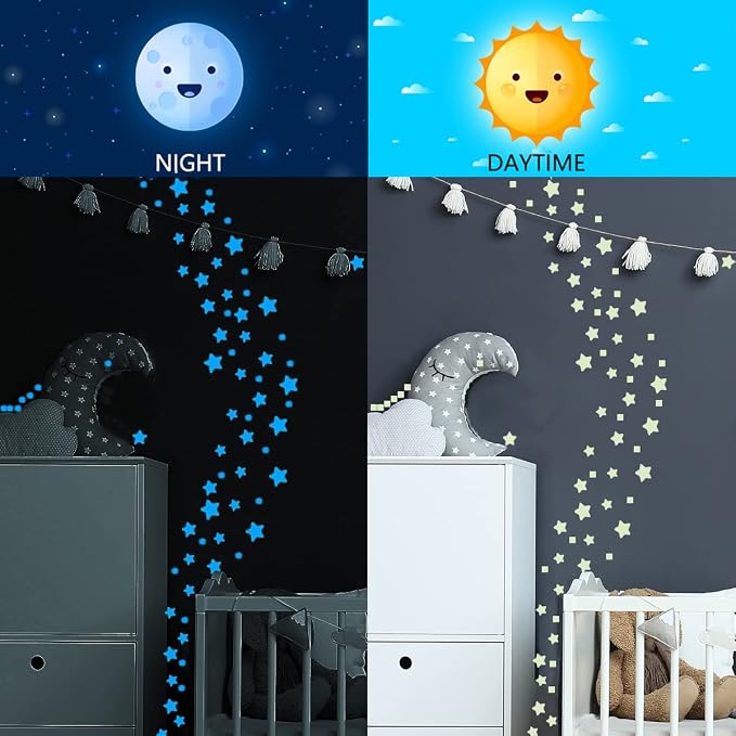 Glow in The Dark Stars Wall Stickers, Glowing Stars - Image 5
