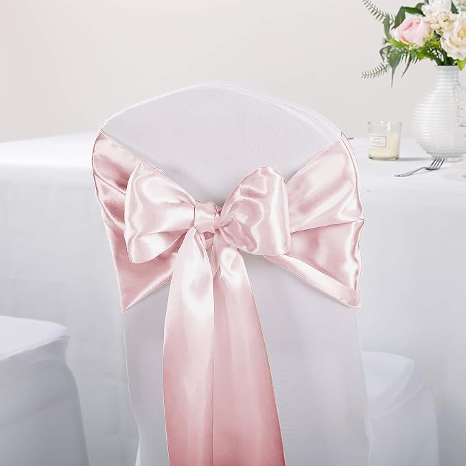 10-Pack Satin Table Runner Rose Gold 12 x 108 inches Long, Table Runners - Image 7