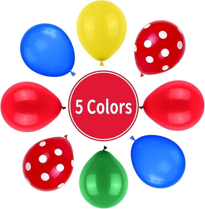 Red Yellow Blue Balloons - Image 3