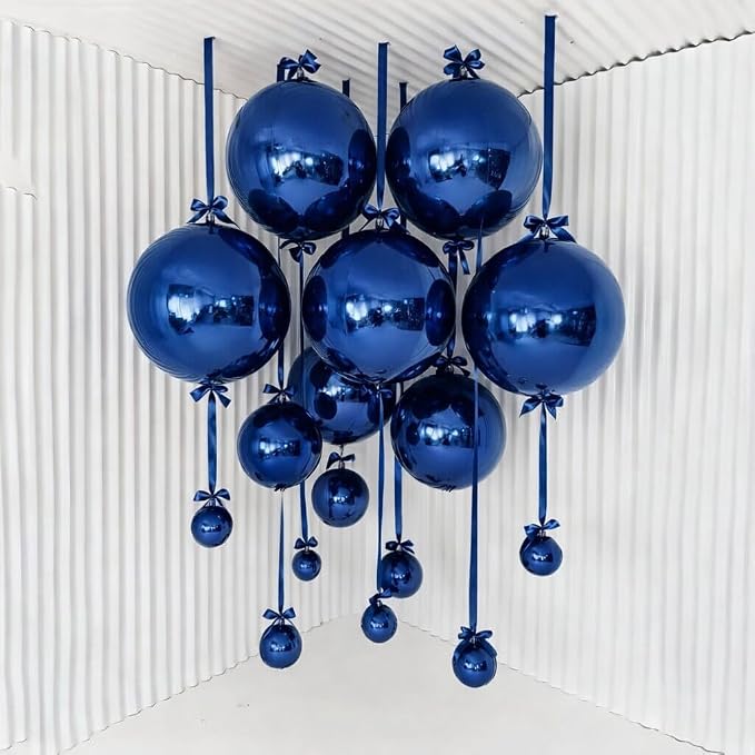 13pcs Navy Blue 4D Balloons 22" 18" 10" 4D Navy Blue Ball Balloon Navys - Image 3