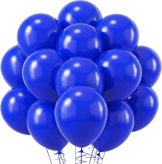 RUBFAC Royal Blue Balloons 120pcs 12 Inch, 2026 International Football Game by RUBFAC