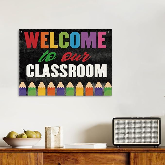 Welcome Decoration for Classroom, Welcome to Our Classroom Banner, Canvas - Image 6