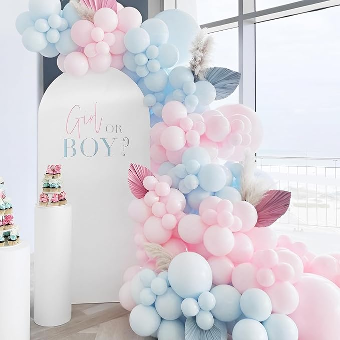 Voircoloria 90pcs Light Blue Balloons Garland Arch Kit, 18 12 10 5 Inch | - Image 5
