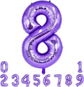 TONIFUL 40 Inch Purple Large Numbers Balloon 0-9 Birthday Party Decor, Foil by TONIFUL