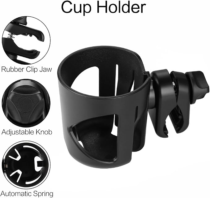 Accmor Stroller Cup Holder, Walker Wheelchair Bike Drinks Holder | Universal - Image 3