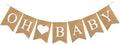 Baby Burlap Banner, Pre-strung Banner by LIGHOON