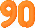 Orange Birthday Number 90 Balloon 40IN Fluorescent Orange 90 Balloon | by YOIOZAIZAI
