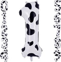40" Cow Print Foil Number 1 Balloon by TNCDJKPA