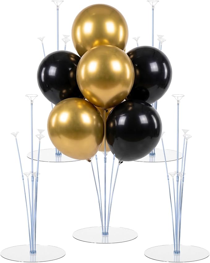 Pro Series Balloon Stand Kit Set of 4, Balloon Sticks Holder by Bezente